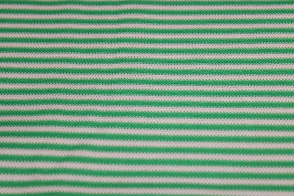 Tela tejida texturizada a rayas verde blanco 1 yarda 64 de ancho vintage Foto 3 de 4