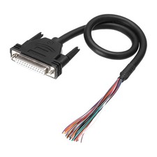 1.6 ft 26AWG DB25 Female Connector to Bare Wire END RS232 25-Pin
