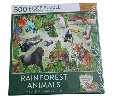Regenwald Tiere Puzzle von Insight Editions inklusive Pocket Guide Neu 