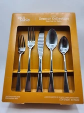 Our Table Connor Collection Flatware 45 Piece set - Service for 8
