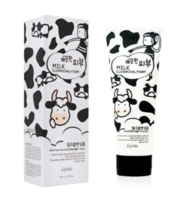 Esfolio Korean Milk Cleansing Foam 150g/5.29oz Exp 03/2026 Royal Jelly Extract