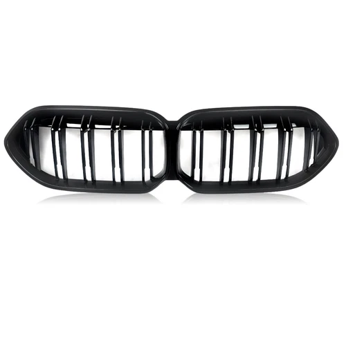 Parachoques delantero de doble listón rejilla para BMW Serie 2 F44 2020-2022 negro brillante - Imagen 10 de 13