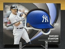 2022 Topps Series 2 Giancarlo Stanton Commemorative Batting Helmet Card 170/299