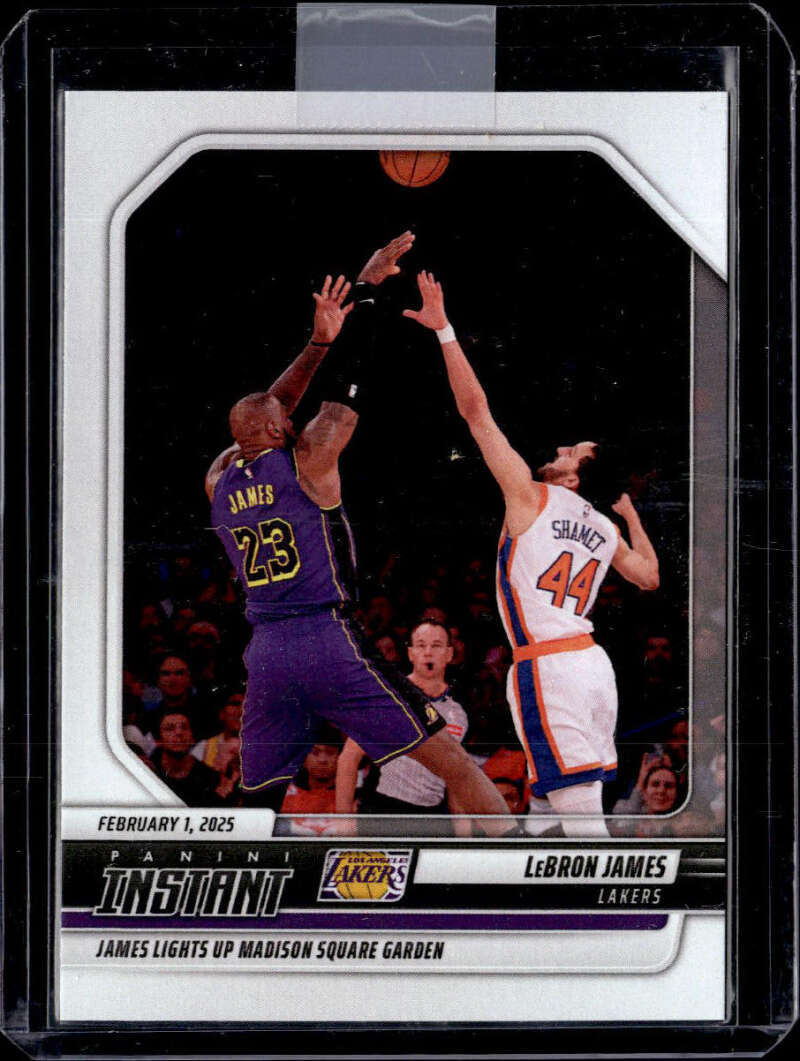 LeBRON JAMES 2024-25 Panini Instant /111 #315 Lakers NBA Lights Up MSG ID:129227