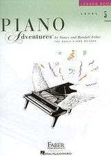 FABER PIANO ADVENTURES LEVEL 5-LESSON MUSIC BOOK BRAND NEW KEYBOARD ON SALE 