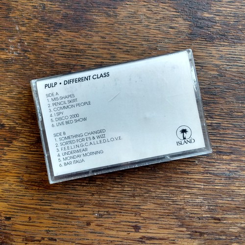 PULP: Different Class 1995 Promo Cassette Tape TESTED Island Adv Britpop RARE - Picture 2 of 15