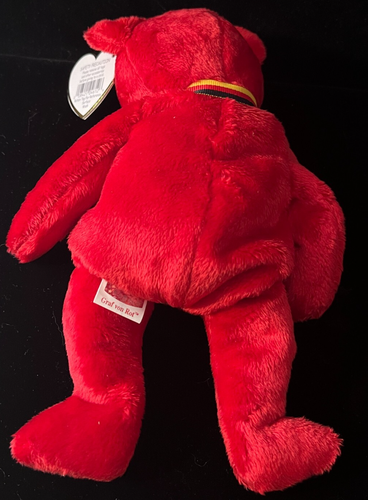 2001 Ty Beanie Baby Babys GRAF VON ROT der rote Bär (Germany Exclusive) - Bild 2 von 5