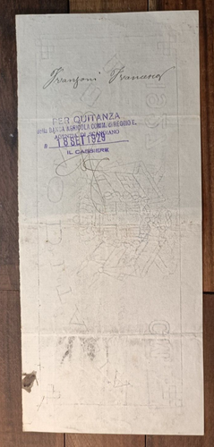 1929 Scandiano Lire 500 (zmiana) - Zdjęcie 2 z 2