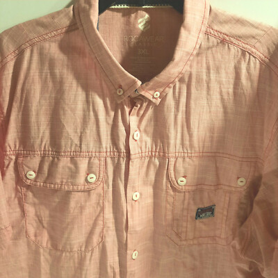 Rocawear Shirt 3XL Short Sleeve Button Up Mens ''You Gon Get This Work'' Hip Hop 