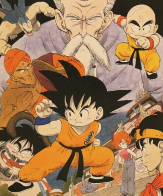 1996 Dragon Ball DOUBLE-SIDED MINIPOSTER 2 Posters in 1 (10