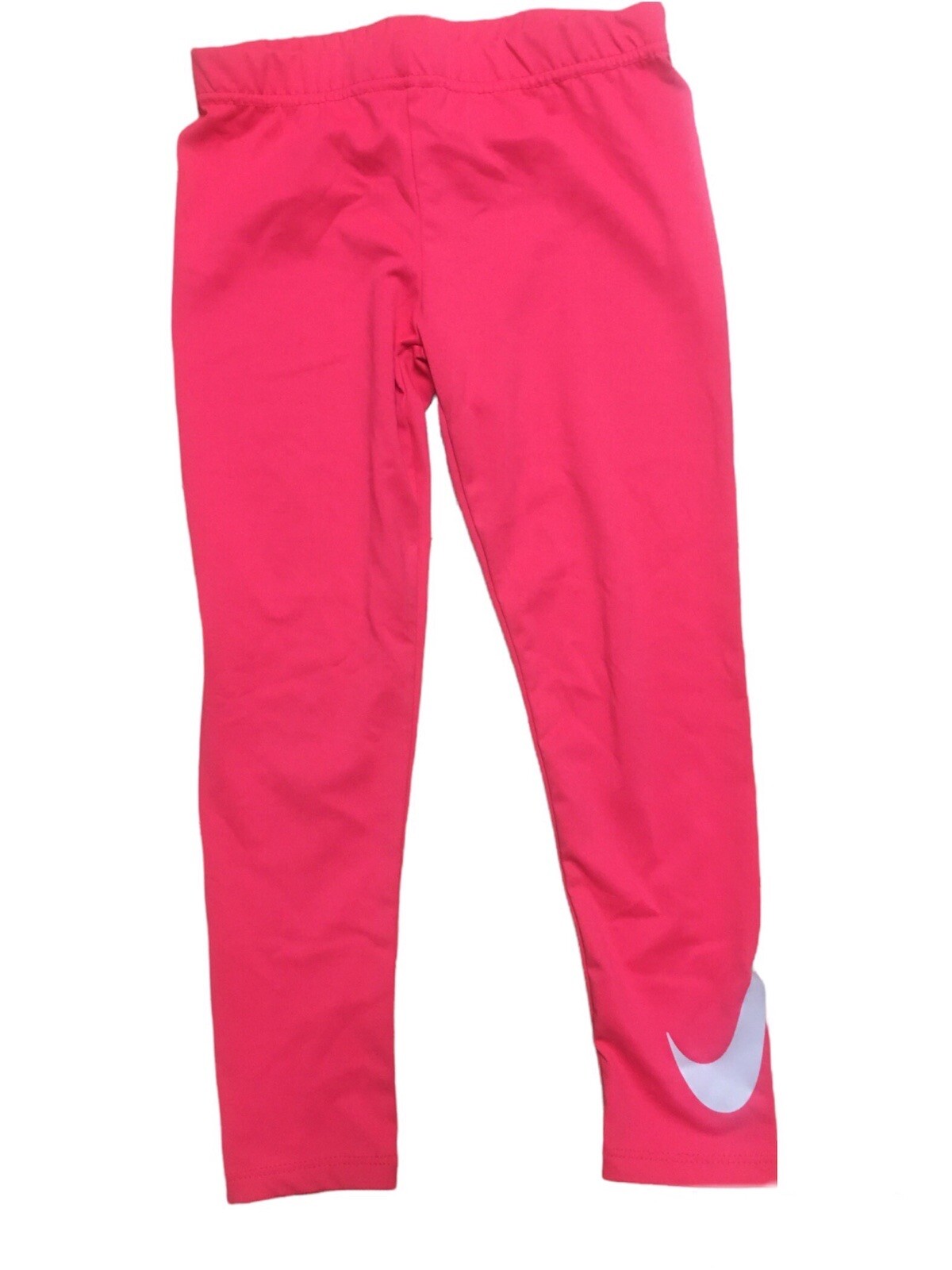 Girls Nike Dry Pink Dri-fit Athletic Leggings Stretch Sweats Yoga Pants Sz 4 Kid