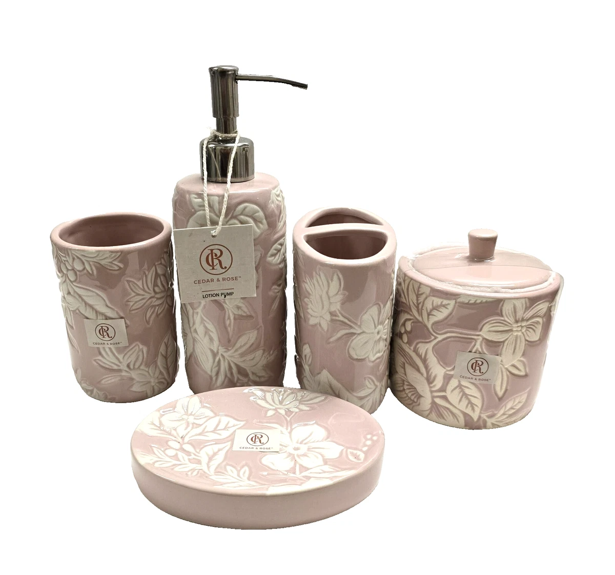 Portasapone Vintage In Ceramica A Forma Di Vasca Da Bagno - Rosa, 15,5 Cm, Con Fori Di Drenaggio - 3