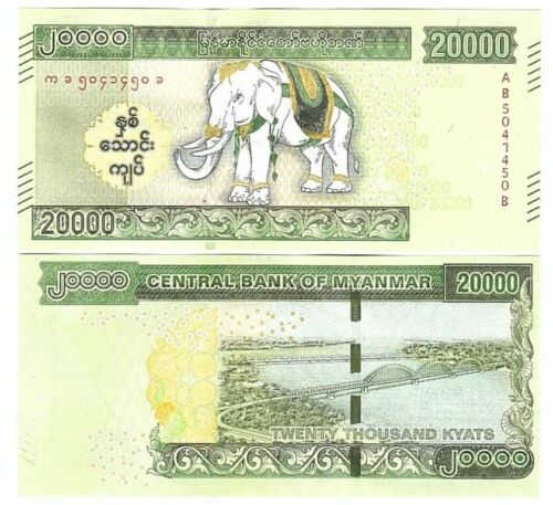 Myanmar _ 20000 Kyats 2023 aUNC / UNC P. W87 Lemberg-Zp