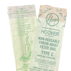 8 Hoover Upright Style Vac Bags Type C Vacuum Cleaner Bags 7 same, 1 different