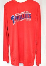 Kids Youth Boys Girls Majestic Philadelphia Phillies Long Sleeve Polyester Shirt