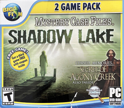 Mystery Case Files PC Game Shadow Lake Cursed Memories: Secret of Agony Creek 