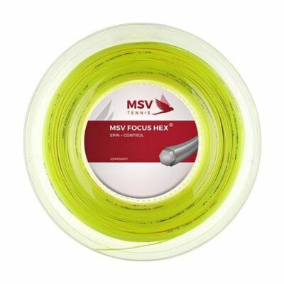 MSV Focus HEX  Tennis String 200m 1,27mm neon yellow