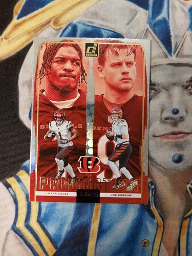 2024 Panini Donruss Football Ja'Marr Chase / Joe Burrow Production Line NM-M
