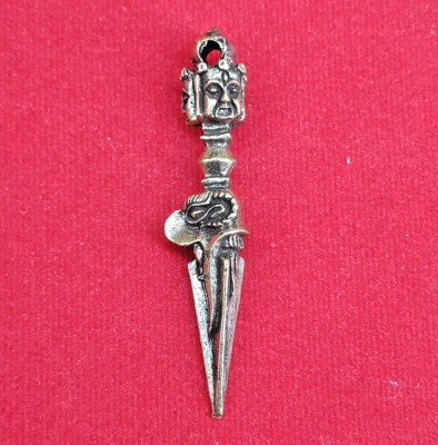 Small Amulet Pendant Life Protection & Good Luck Talisman Rare Buddhist Pendant