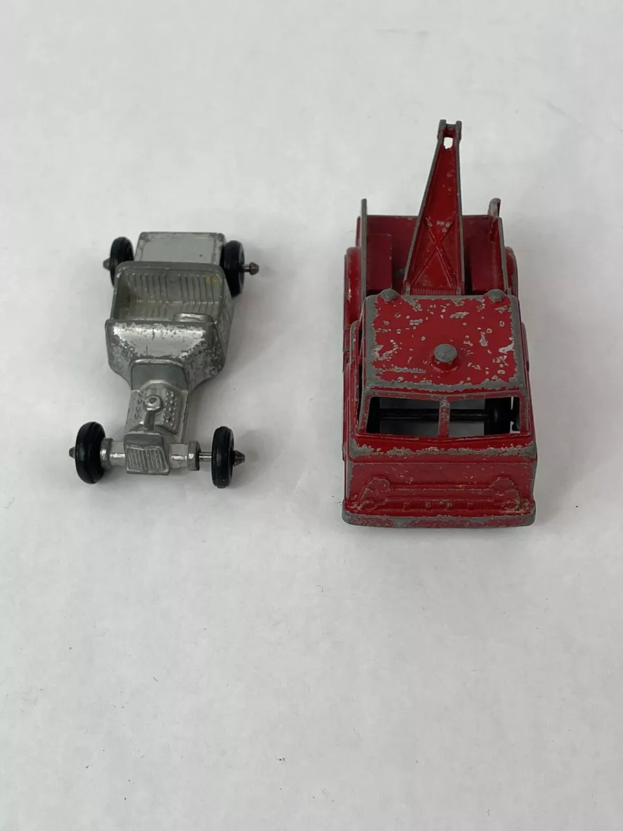 Vintage 1960s Lot of 2 Midgetoy Diecast Cars Ford Tow Truck And