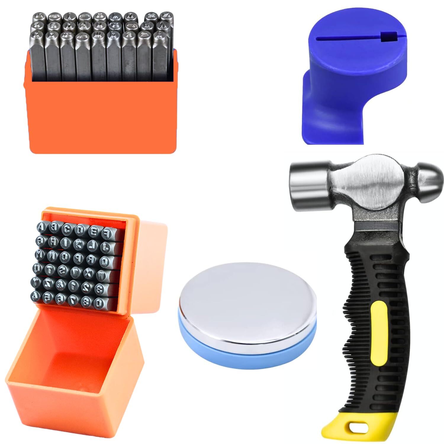 Metal Stamping kit,Metal Letter Stamps for Leather,Jewelry Making,Paper,Brass...