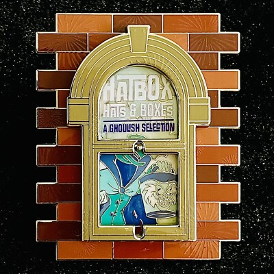 LE 300 Hatbox Haunted Mansion Main Street Wondrous Window Disney After Dark Pin
