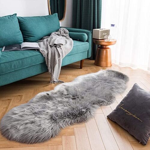 Latepis Faux Fur Sheepskin Area Rugs Soft Shaggy Carpet for Living Room Bedroom - Picture 134 of 219