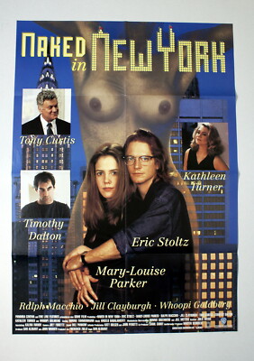 NAKED IN NEW YORK * VIDEO-POSTER A1 Filmposter German 1-Sheet ´93 Tony Curtis