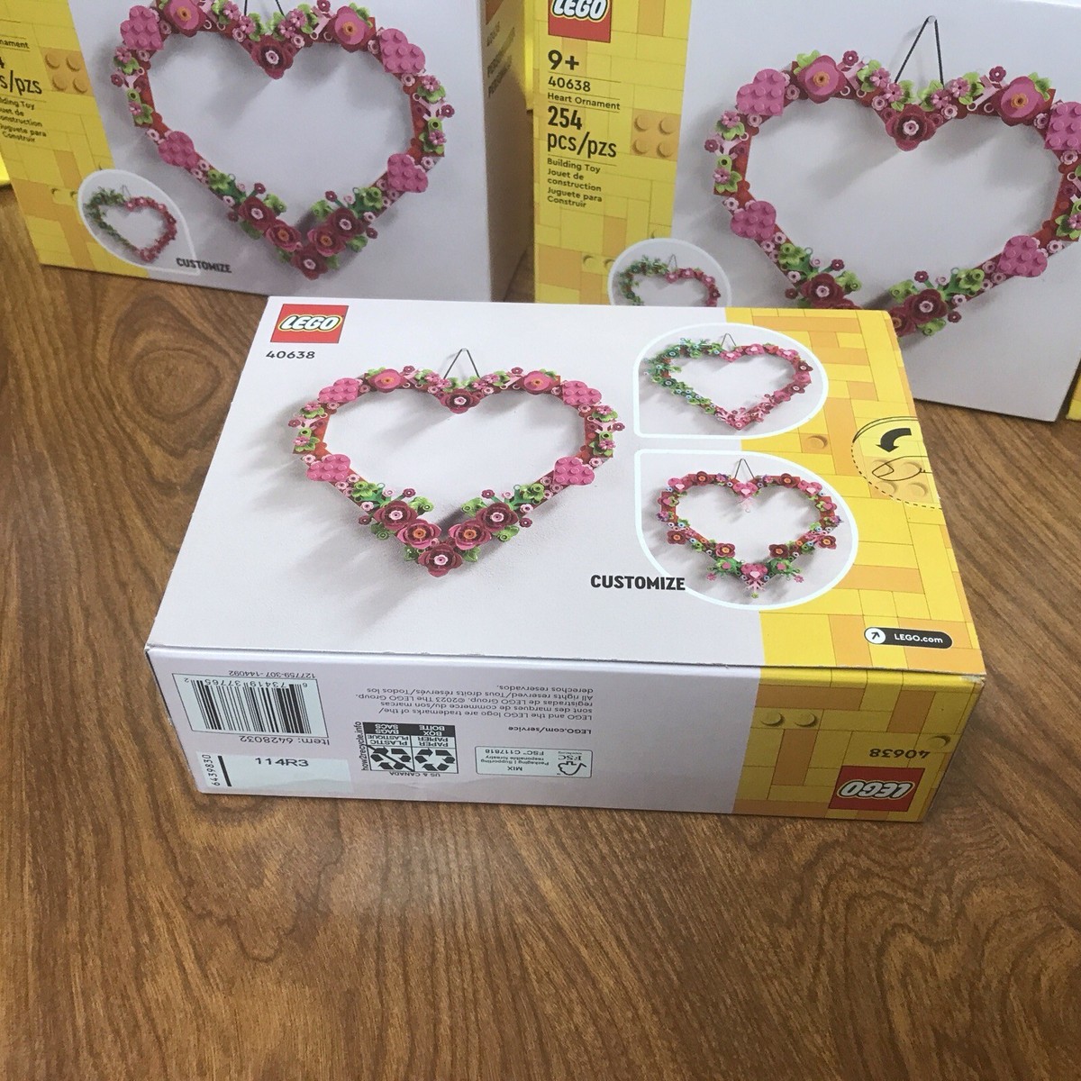 🩷LEGO Valentine Heart Ornament Building Toy 40638) Valentines Day