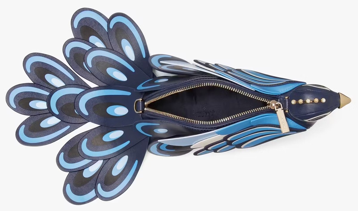 Kate Spade New York Perfect Plume 3D Peacock Crossbody Bag