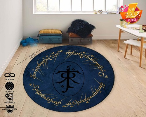 Alfombra Tierra Media, Decoración Anillos de Señor, Alfombra de Habitación de Fantasía, Arte Mapa Tolkien - Imagen 2 de 10