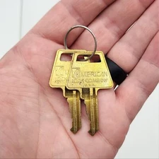 American Lock AK5 Cut Keys 22576 2 Pack for APTC12 Cylinders 5 Pin Brass