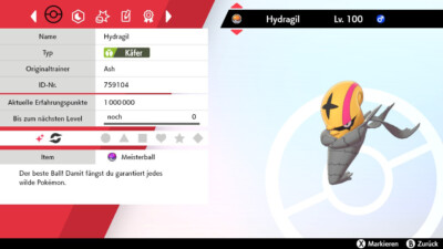 Shiny Hydragil 6IV | LVL 100 | Pokemon Schwert / Schild / Sword / Shield