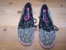 Sperry Everyday Slip On Top Sider Zebra Sequin Boat Shoe - Youth Girls 3M M16