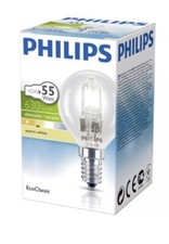 3 Pack Philips 42w =(55w Equivalent) Eco Halogen Golf Bulbs, E14, 630 Lm 2800K