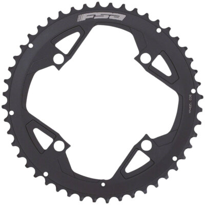 FSA Gossamer Pro ABS Road Chainring 46t Outer Ring 120 BCD 4-Bolt Aluminum Blk