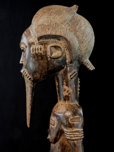 Art Africain Afrique - Statue Asie Usu Baoulé Baule Akan sur Socle - 59 Cms - Photo 15 sur 16