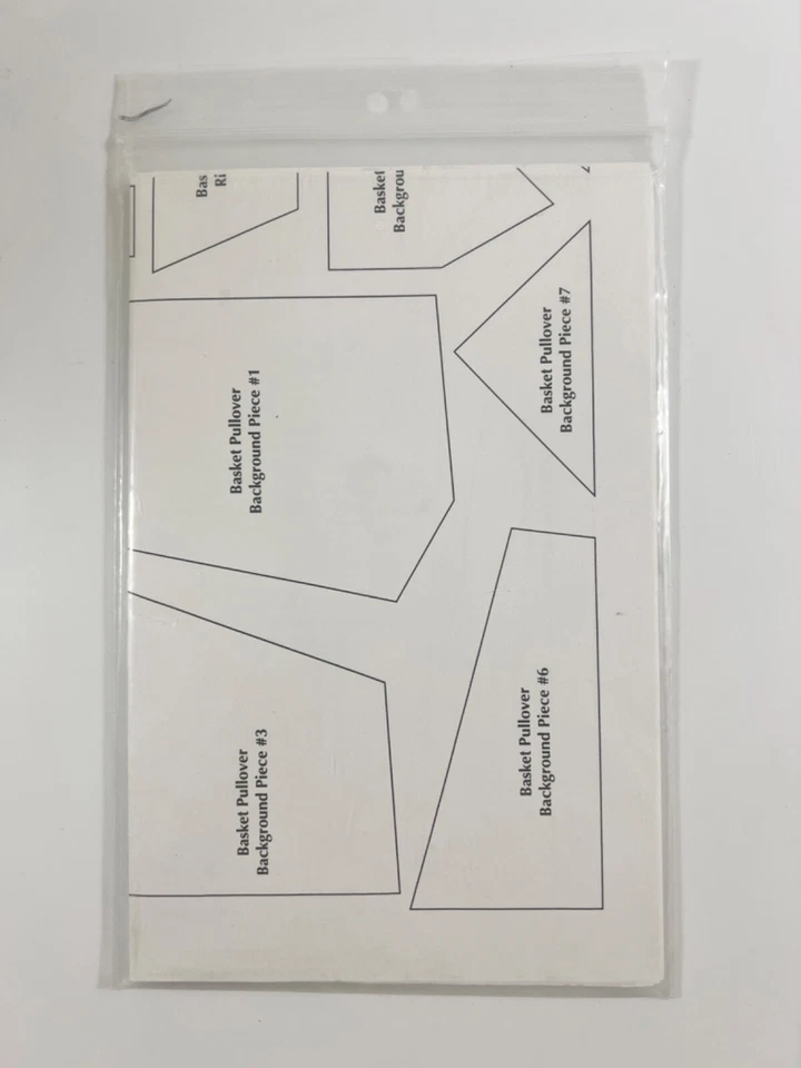 Basket of Blooms By Sandy Belt Embroidery Pattern Instructions Pullover Cardigan - Image 2 of 3