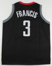 STEVE FRANCIS AUTOGRAPHED CUSTOM JERSEY (HOUSTON ROCKETS) - JSA COA!