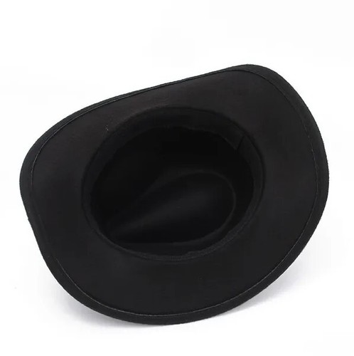 Western Cowboy, Cowgirl Hat, Silver Strap, Men Women Retro Wide Brim, Adjustable - Picture 9 of 71