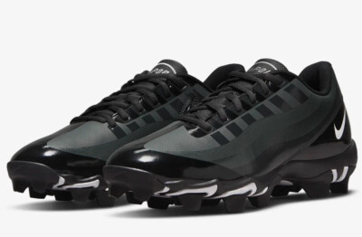 Nike Vapor Edge Fast Flex Shark Black Iron Grey Football Cleats Men\'s Size 10 Nike Vapor Edge Shark 2  main image 2