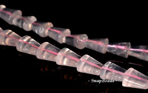 14X13MM ROSENQUARZ EDELSTEIN LOSE PERLEN 7 Zoll - Bild 2 von 4