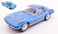 Modellauto Auto Maßstab 1:24 Chevrolet Corvette C2 Stringray Blau diecast