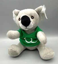 Koala Bear Plush In Green Shirt With Company Advertising Curto Toy Soft NWT