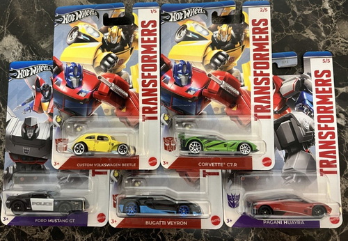 Hot Wheels Silver Series TRANSFORMERS Set di 5 WalMart ESCLUSIVO