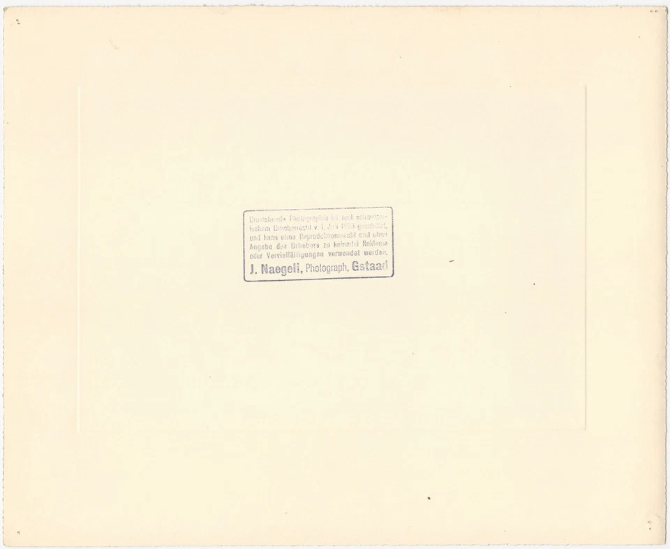 Lot of 5 Jacques Naegeli Gstaad Swiss Buildings & People Original Signed Photos - Image 3 of 4