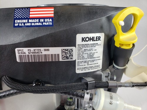 Kohler 7000 Series KT725-3080 - 22HP 725CC 1” Dia. x 3-5/32” Keyed Crankshaft - Picture 9 of 12