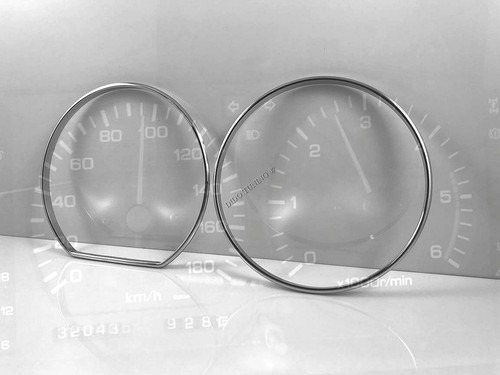 For Nissan Patrol Gr Y60 89-97 Polished Aluminium Dash trim Gauge Cluster Rings - Bild 3 von 9