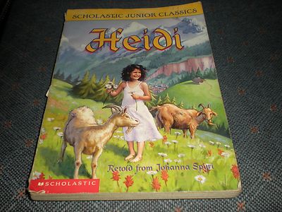 Heidi  Scholastic Junior Classics Johanna Spyri Books Childrens Classic Stories