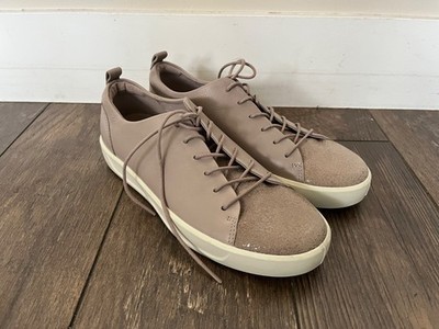 Ecco Shoes Womens 8 Soft Sz 9 Sneakers Lace Up Low Top Casual Comfort Flats EUC